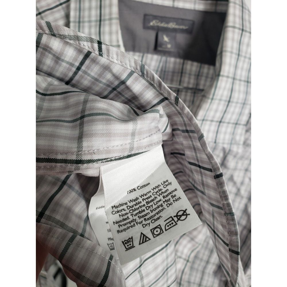 Eddie Bauer Casual Shirt Button Up Long Sleeve Mens Size M‎ Medium Plaid - Picture 6 of 8